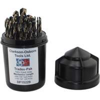 Jeu de forets de m&eacute;canicien 2 tons 29 mcx, Acier rapide Toolneeds Inc.