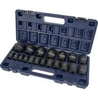 Jeu de douilles SAE, 19 Mcx, Chocs, Prise de 1/2" Toolneeds Inc.