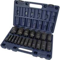 Jeu de douilles SAE, 19 Mcx, Chocs, Prise de 1/2", Profond Toolneeds Inc.