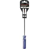 Tournevis &agrave; fente bleu transparent avec bandes, Tige de 3/16", Ronde, Prise en Plastique Toolneeds Inc.