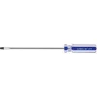 Tournevis &agrave; fente bleu transparent avec bandes, Tige de 3/16", Ronde, Prise en Plastique Toolneeds Inc.
