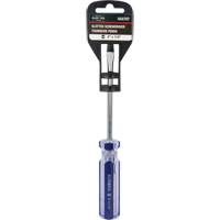 Tournevis &agrave; fente bleu transparent avec bandes, Tige de 1/4", Ronde, Prise en Plastique Toolneeds Inc.