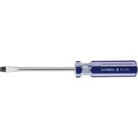 Tournevis &agrave; fente bleu transparent avec bandes, Tige de 1/4", Ronde, Prise en Plastique Toolneeds Inc.