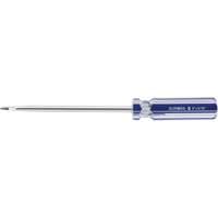 Tournevis &agrave; fente bleu transparent avec bandes, Tige de 5/16", Ronde, Prise en Plastique Toolneeds Inc.