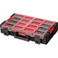 Arx&reg; X-Large Organizer with Short Bins, 23" x 15-1/5" x 5", Black Toolneeds Inc.