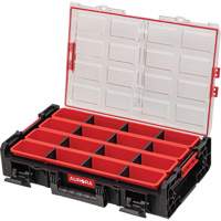 Arx X-Large Organizer with Long Bins, 23" x 15-1/5" x 5", Black Toolneeds Inc.