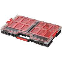 Arx&reg; Large Organizer with Bins, 21" x 15" x 3", Black Toolneeds Inc.