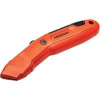 Auto-Retracting Safety Knife, 1", Steel, Aluminum Handle Toolneeds Inc.