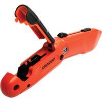 Auto-Retracting Safety Knife, 1", Steel, Aluminum Handle Toolneeds Inc.