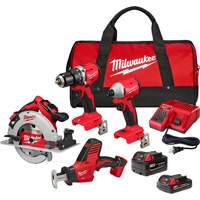 Trousse combin&eacute;e 4 outils, Lithium-ion, 18 V Toolneeds Inc.