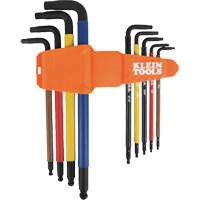 Jeu de cl&eacute; hex de style L extra longues et chromocod&eacute;es avec support, 9 mcx, Imp&eacute;rial Toolneeds Inc.