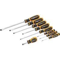 Slotted Dual Material Screwdriver Set in Foam Storage Tray, 9 Pcs. Toolneeds Inc.