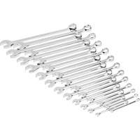 12-Point Long Pattern Combination Metric Wrench Set in Foam Storage Tray, Open-Ended, 24 Pieces, Metric Toolneeds Inc.