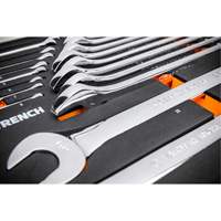 12-Point Long Pattern Combination Metric Wrench Set in Foam Storage Tray, Open-Ended, 24 Pieces, Metric Toolneeds Inc.