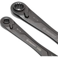 X6 4-in-1 Black Oxide Spline Ratcheting SAE Wrench Set, 2 Pieces, Imperial Toolneeds Inc.