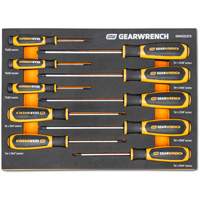 Torx&reg; Dual Material Screwdriver Set in Foam Storage Tray, 10 Pcs. Toolneeds Inc.