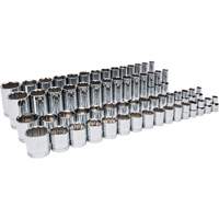 Master SAE Socket Set in Foam Storage Tray, 60 Pcs, 1/2" Drive Size, Deep Toolneeds Inc.