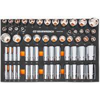 Master SAE Socket Set in Foam Storage Tray, 60 Pcs, 1/2" Drive Size, Deep Toolneeds Inc.