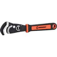 Cl&eacute; bimat&eacute;riau auto-ajustable pour tuyau, Cap des m&acirc;choires 1-1/2", Longueur 12", Fini Oxyde noir, Prise Coussin&eacute;e Toolneeds Inc.