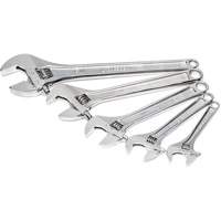 Chrome Wrench Set, Adjustable, 5 Pieces, Imperial and Metric Toolneeds Inc.