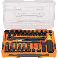 KNECT Complete Impact Pass Through & Flip Socket Set, 39 Pcs, Impact Toolneeds Inc.