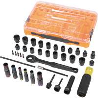KNECT Complete Impact Pass Through & Flip Socket Set, 39 Pcs, Impact Toolneeds Inc.