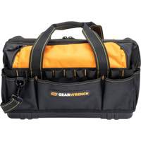 Professional 20" Tool Bag, Nylon, 33 Pockets, Black/Orange Toolneeds Inc.