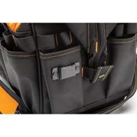 Professional 20" Tool Bag, Nylon, 33 Pockets, Black/Orange Toolneeds Inc.