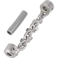 Chaîne de nettoyage de tuyaux de 1-1/4" - 1-1/2" pour c&acirc;ble de serpent &agrave; chaîne de 1/4" Toolneeds Inc.