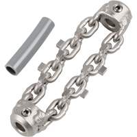 Chaîne de nettoyage de tuyaux de 2" pour c&acirc;ble de serpent &agrave; chaîne de 1/4" Toolneeds Inc.