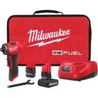 FUEL Right Angle Die Grinder Kit, 1/4" Collet, 12 V, Lithium-Ion Toolneeds Inc.