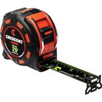 Shockforce NITE EYE Magnetic Tape Measure, 1-1/4" x 25', SAE Graduations Toolneeds Inc.