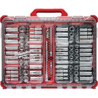 Metric/SAE Ratchet & Socket Set with PACKOUT Low-Profile Organizer, 98 Pcs, 3/8" Drive Size Toolneeds Inc.