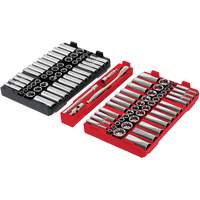 Metric/SAE Ratchet & Socket Set with PACKOUT Low-Profile Organizer, 98 Pcs, 3/8" Drive Size Toolneeds Inc.