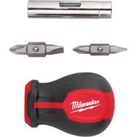 Tournevis court &agrave; embouts interchangeables 6-en-1, 3" lo, Prise Coussin&eacute;e Toolneeds Inc.