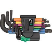 Jeu de cl&eacute;s coud&eacute;es multicolores 950/9 Hex-Plus , 9 mcx, M&eacute;trique Toolneeds Inc.