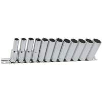 SS3812DM-12 12-Point Metric Socket Set, 12 Pcs, 3/8" Drive Size, Deep Toolneeds Inc.