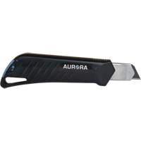 Couteau professionnel de 18 mm avec verrouillage &agrave; cliquet, Acier inoxydable, Robuste, Prise en Plastique Toolneeds Inc.