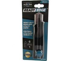 Couteau r&eacute;tractable de 25 mm, Acier inoxydable, Robuste, Prise en Caoutchouc Toolneeds Inc.