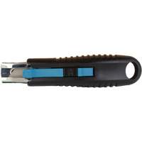 Couteau de s&eacute;curit&eacute; r&eacute;tractable standard, Acier inoxydable, Prise en Caoutchouc Toolneeds Inc.