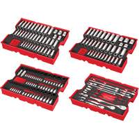 Metric & SAE Ratchet & Socket Set with Trays for PACKOUT Drawers, 242 Pcs, Impact, 1/4"/3/8"/1/2" Drive Size, Deep Toolneeds Inc.