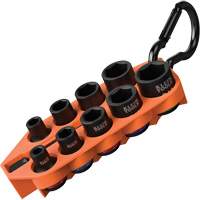Grab-And-Go Impact Socket Set, SAE, 10 Pcs, Impact, 3/8" Drive Size Toolneeds Inc.