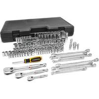 Jeu d'outils pour m&eacute;caniciens &agrave; 6 et 12 pans standards et profonds de 1/4", 3/8" et 1/2" SAE/m&eacute;triques Toolneeds Inc.