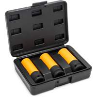 Metric High-Strength Wheel Protector Socket Set, 3 Pcs, Impact, 1/2" Drive Size, Deep Toolneeds Inc.