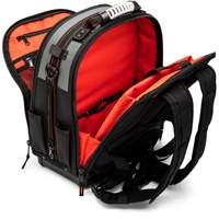 Tradesman Backpack, 18" L x 10" W, Black/Grey/Orange, Polyester Toolneeds Inc.