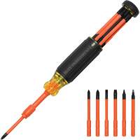 6-in-1 Insulated Auto-Lock Screwdriver, 9-1/2" L, Cushion Grip Handle Toolneeds Inc.