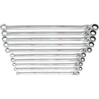 120XP Universal Spline XL Flex Head GearBox Wrench Set, Ratcheting Box, 10 Pieces, Imperial Toolneeds Inc.