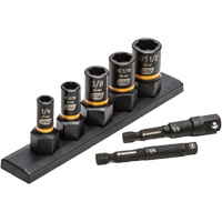 SAE Bolt Biter Extraction Socket Set, 7 Pcs, Impact, 1/4"/3/8" Drive Size Toolneeds Inc.