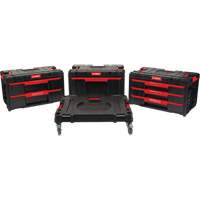 Socle roulant Arx avec jeu de roulettes pivotantes 4 mcx, 23-1/10" x 15" x 22-1/2", Noir Toolneeds Inc.