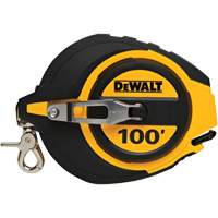 Closed Case Long Tape Measure, 100', Imperial Graduations Toolneeds Inc.
